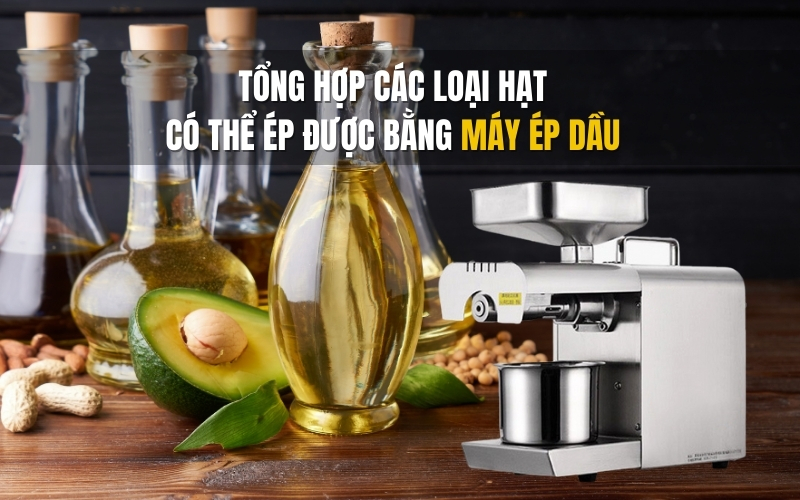 Tổng hợp các loại hạt có thể ép được bằng máy ép dầu 